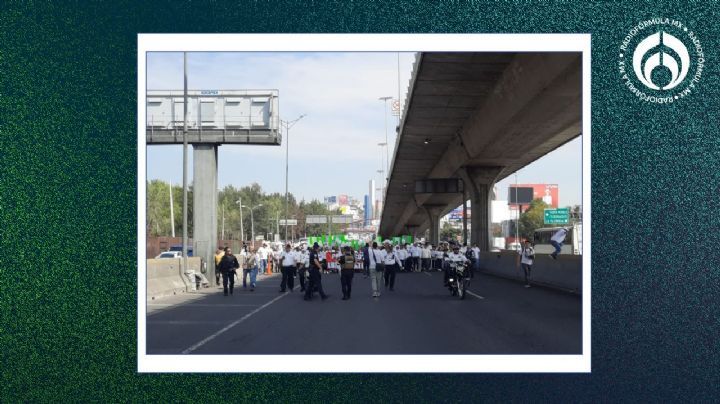 Colapsa Periférico Norte por Marcha por la Paz en Naucalpan (VIDEO); aquí las rutas alternas