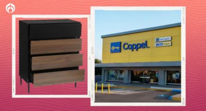 Coppel rebaja elegante y espaciosa cómoda con 4 cajones, ideal para organizar tu habitación o sala