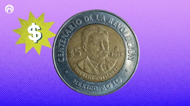 Características de la moneda de 5 pesos conmemorativa de Eulalio Gutierrez valuada en 320 mil pesos