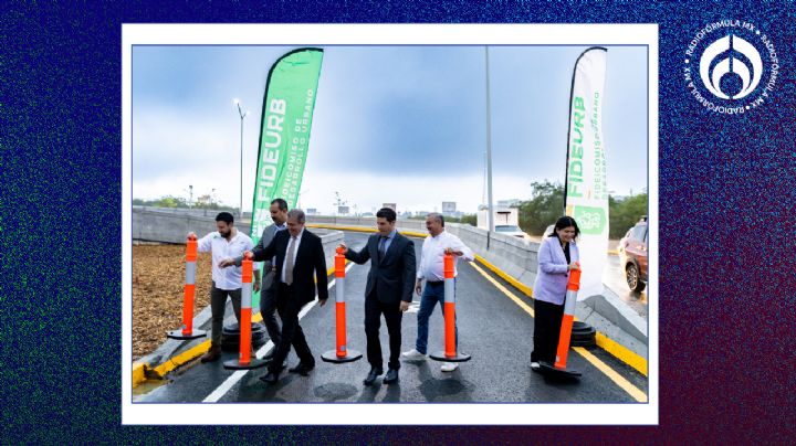 Samuel inaugura la nueva gaza vehicular del Puente Azteca