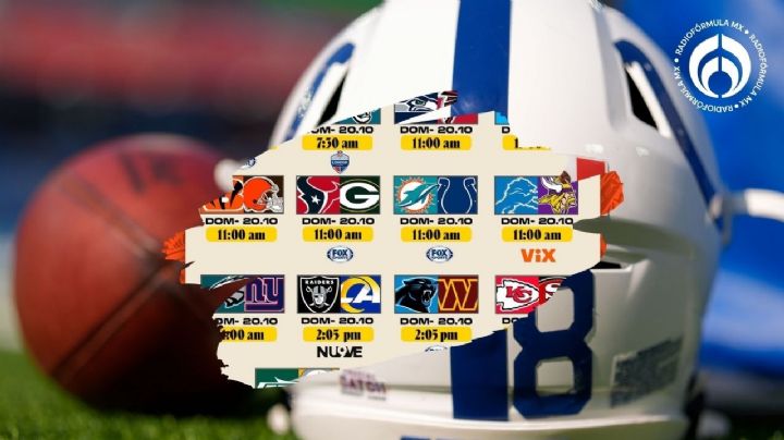 Partidos, horarios y dónde ver toda la semana 7 de NFL