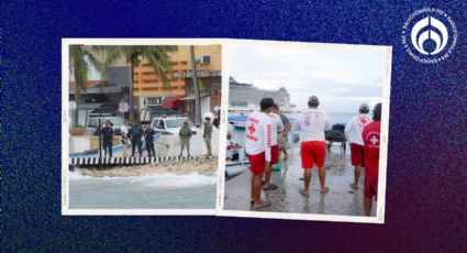 Reaparece hombre 'perdido' que se lanzó al mar de Cozumel; habrá sanción