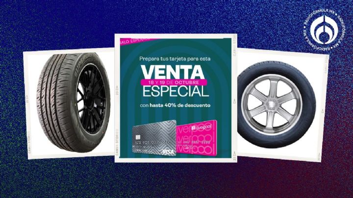 Liverpool: 5 llantas con 'rebajota' por la Venta Especial; están en menos de 1,200 pesos