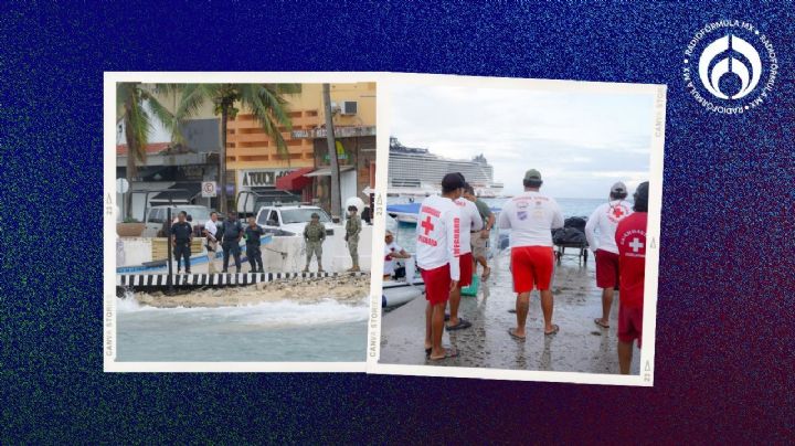 Reaparece hombre 'perdido' que se lanzó al mar de Cozumel; habrá sanción