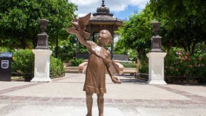 Resguarda Gobierno de Hermosillo escultura Niña con Paloma