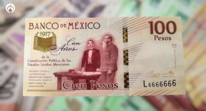 Pagan casi un millón de pesos por el billete de 100 pesos con 'diabólico' número de serie