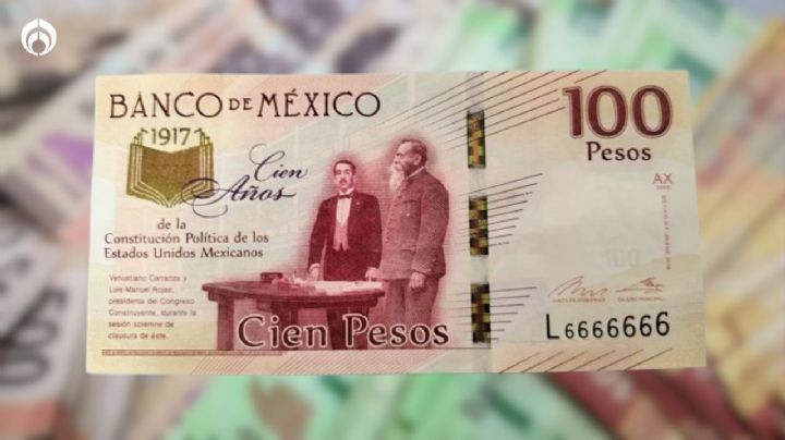 Pagan casi un millón de pesos por el billete de 100 pesos con 'diabólico' número de serie