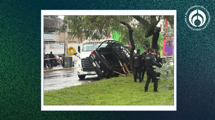 Tráiler embiste a patrulla en Zaragoza y muere un policía (VIDEO)