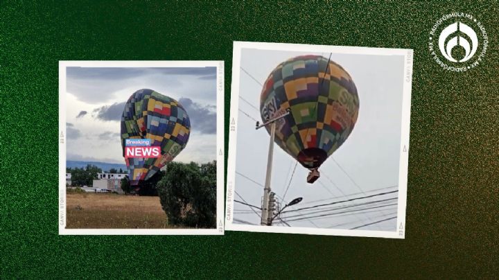 Otro susto en globo aeroestático en Teotihuacán: Fuertes vientos obligan a aterizaje de emergencia