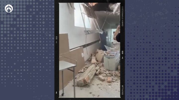 (VIDEO) Colapsa parte del techo en el Hospital General de Zona 89 del IMSS en Guadalajara