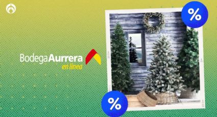 Bodega Aurrera remata 4 árboles de Navidad en menos de 600 pesos; son frondosos de 1.6 metros