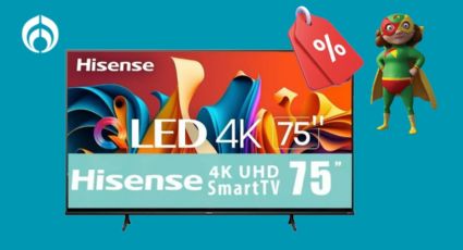 Bodega Aurrera rebaja 7 mil pesos a la mejor pantalla Hisense de 75 pulgadas con tecnología Quantum 4K y envío gratis