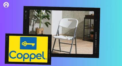 Coppel rebaja el precio de esta silla plegable en color blanco, perfecta para tus fiestas en exteriores