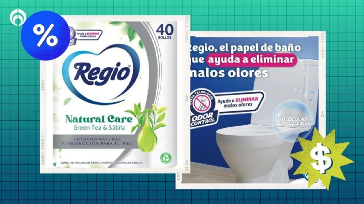 Sam's Club tiene baratísimo el paquete de 40 rollos del papel de baño Regio que elimina malos olores