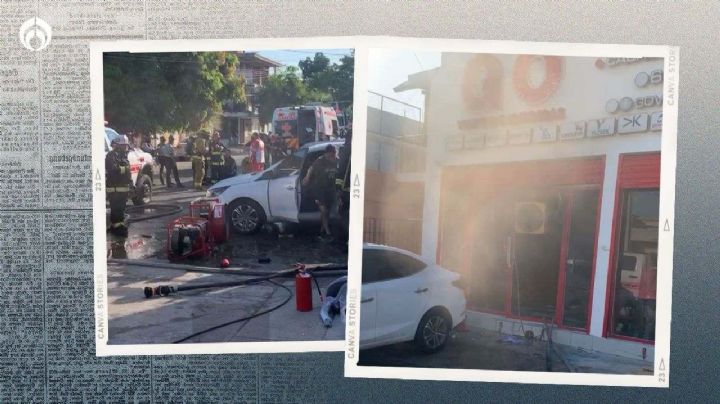 Pavor en Culiacán: rocían tienda de ropa con bidones de combustible y la incendian