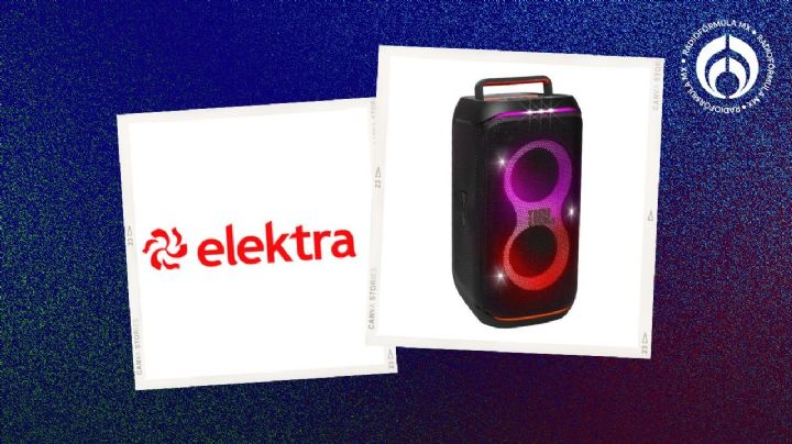 Elektra: bocina JBL con sonido profesional, bluetooth y luces con rebajota por venta de aniversario