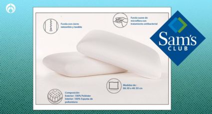 Sam’s Club baja precio del set de almohadas Memory Foam; muy suaves, antibacteriales y lavables