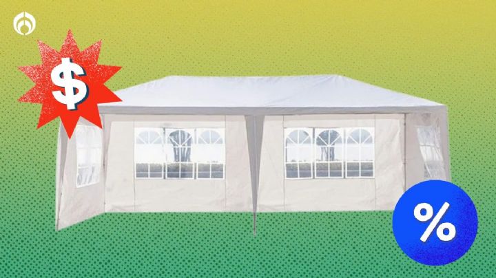 Remate en Walmart: Carpa de 6x3 m con paredes y lona reforzada para evitar el frío