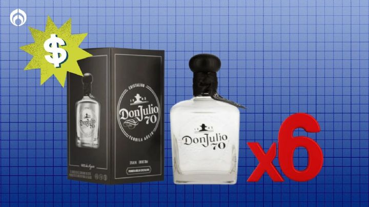 Walmart remata paquete de 6 botellas de tequila Don Julio, de los más exclusivos y buenos