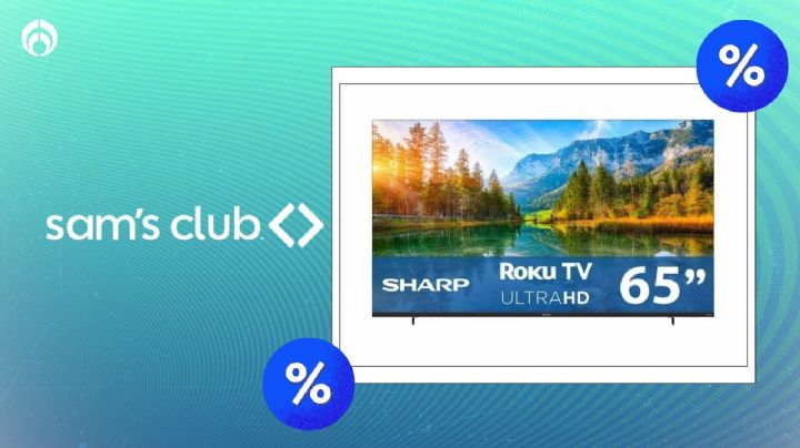 Oferta en Sam's Club: Pantalla Sharp de 65 pulgadas 4K con sonido Dolby Digital y Roku