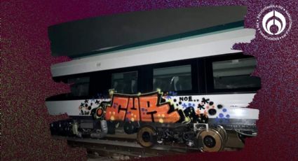 Vandalismo en el Tren Maya: Grafitean vagón en Cancún