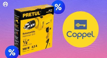 Taladro Pretul con descuentazo en Coppel; perfora concreto, metal y madera con su motor de 550W