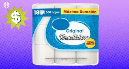 Bodega Aurrera remata en 99 pesos 18 rollos de papel de baño con 300 hojas de máxima duración