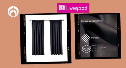 Estas cortinas black out para que no pase la luz en casa, las tiene Liverpool en menos de 500 pesos