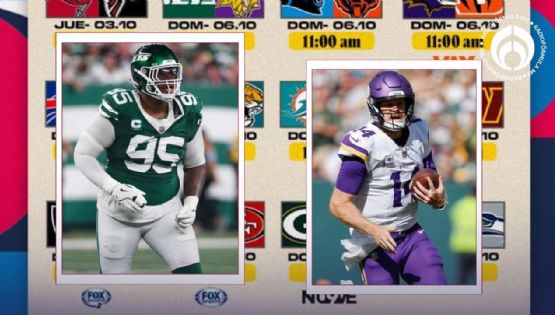 Semana 5 de NFL: Todos los partidos, horarios y dónde ver