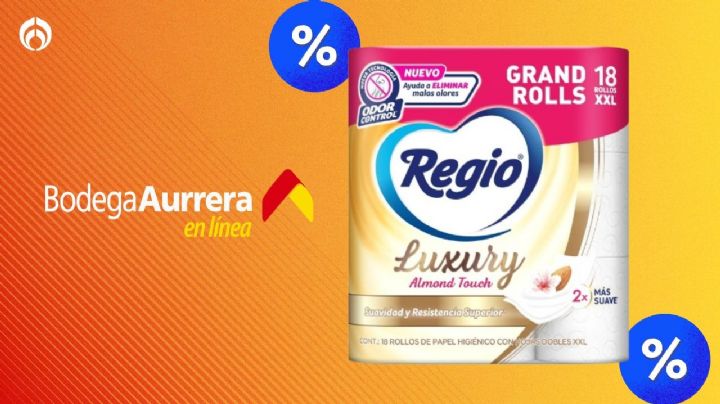 Bodega Aurrera remata papel Regio extragrande con 18 piezas y hojas dobles; ¡tiene buenas reseñas!