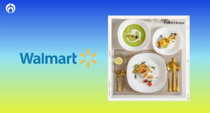 Walmart tiene al 2x1 esta vajilla para 4 personas, cuesta menos de 900 pesitos y no se raya