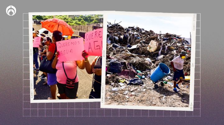 A Acapulco le llueve sobre mojado: no hay agua para beber y la basura se desborda