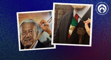 AMLO 'inmortalizado': así pintaron su retrato oficial que yace en Palacio Nacional (VIDEO)