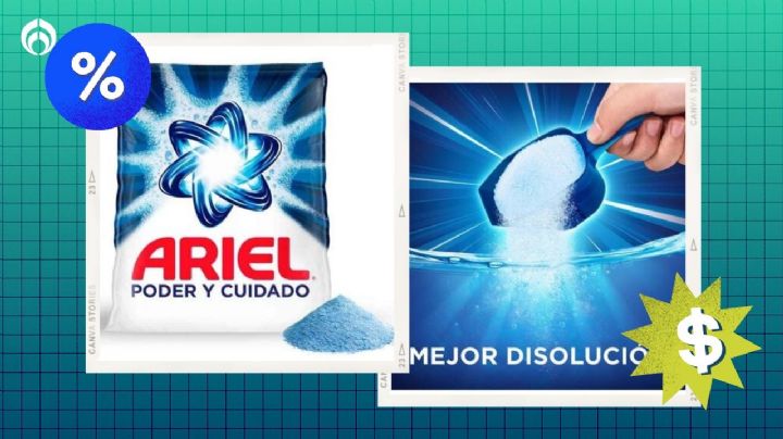 Soriana remata en 30 pesitos el detergente en polvo Ariel; es el mejor de todos, según Profeco