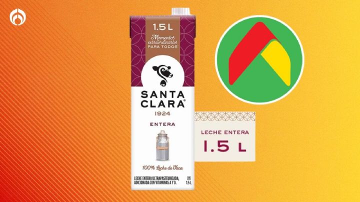 Bodega Aurrera remata 3 presentaciones de leche Santa Clara; es 100% pura de vaca, fresca y rica