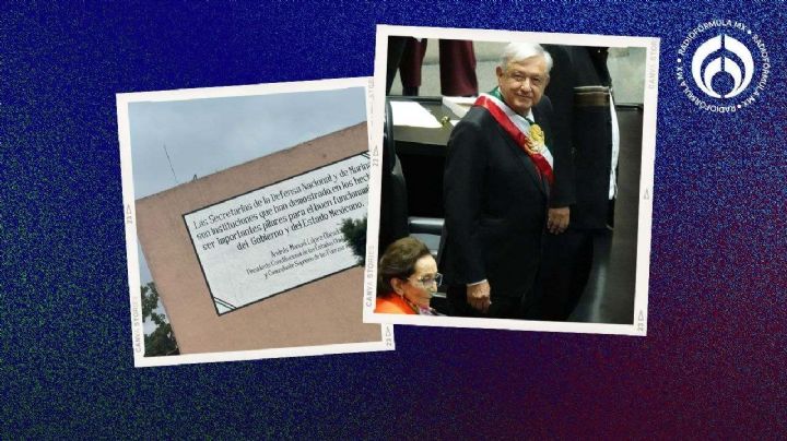 AMLO se fue: pero así quedó inmortalizado en edificios del Ejército (FOTOS)