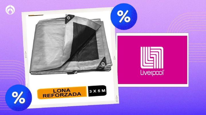 Liverpool remata en menos de MIL pesos lona impermeable Truper, resistente a rasgaduras y moho