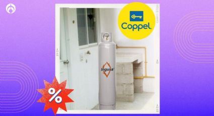 Coppel deja baratísimo el tanque de gas de 30 kg; ideal para el baño o la cocina