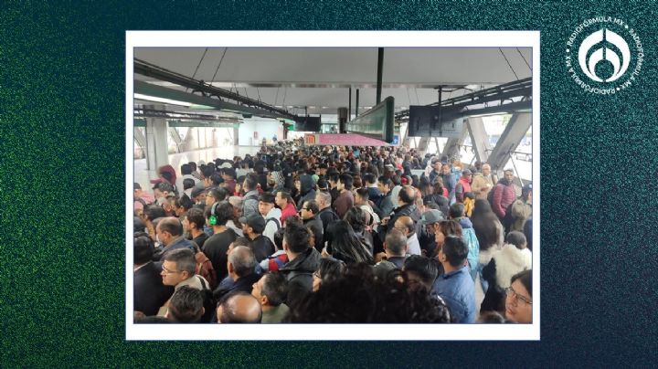 Metro CDMX está 'al tope': usuarios reportan saturación y retrasos en Líneas B y 8 (VIDEOS)