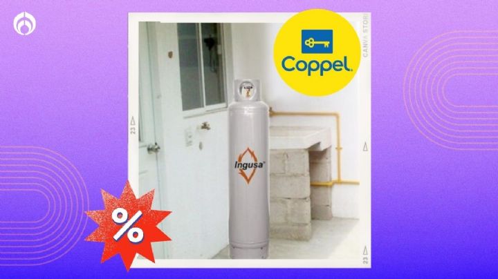 Coppel deja baratísimo el tanque de gas de 30 kg; ideal para el baño o la cocina