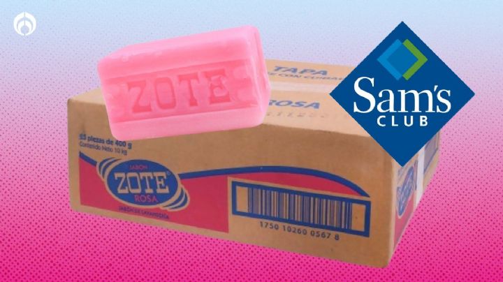 Sam’s Club vende baratísima la caja de 25 barras de jabón Zote que sí quita las manchas de aceite