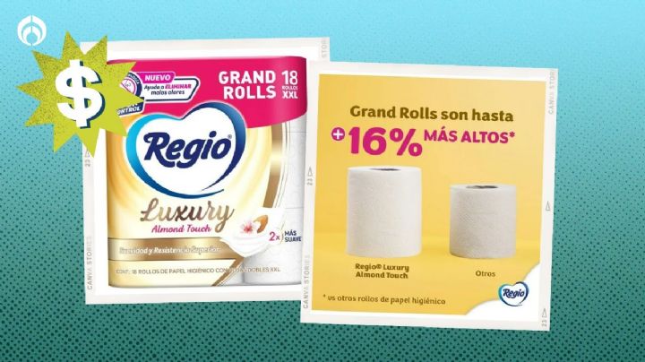 Walmart remata el paquete de 18 rollos del papel de baño Regio de lujo con suavidad y resistencia superior