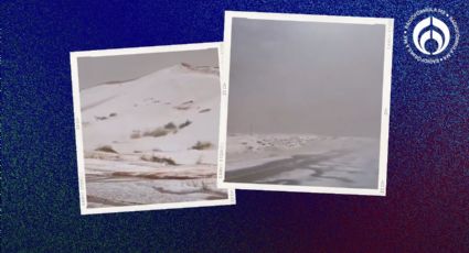 Insólita nevada en Arabia Saudita: desierto se pinta de blanco (VIDEO)