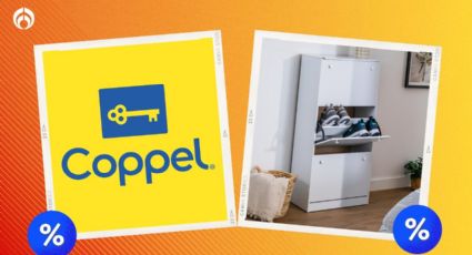 La elegante y discreta zapatera blanca para 15 pares que Coppel tiene en rebaja