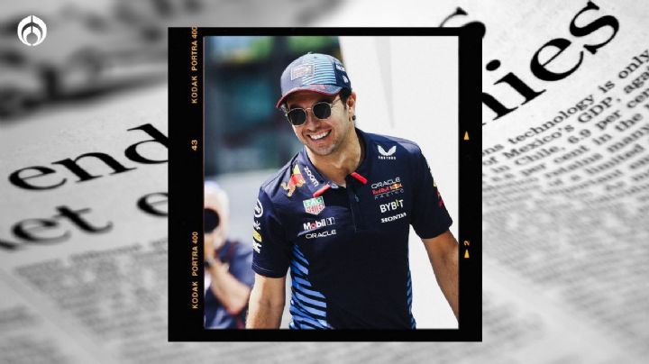 Checo Pérez toma con humor los inventos de la prensa inglesa: "yo ya me río"