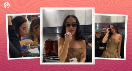 De tripa bien dorada: Katy Perry 'se echa' unos tacos y redes la llenan de elogios