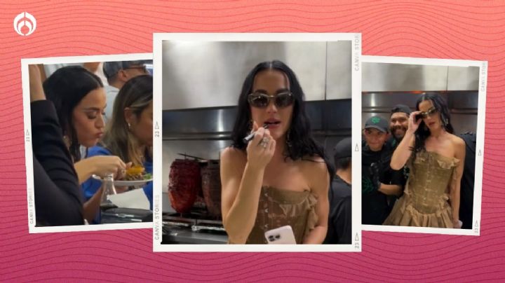 De tripa bien dorada: Katy Perry 'se echa' unos tacos y redes la llenan de elogios