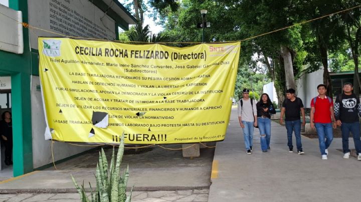 Maestros del ITA  en Altamira piden respuestas al acoso laboral de nueva dirigencia sindical