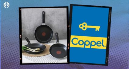 Coppel aplica ‘rebaja’ a juego de sartenes T-Fal antiadherentes que avisan cuándo comenzar a cocina