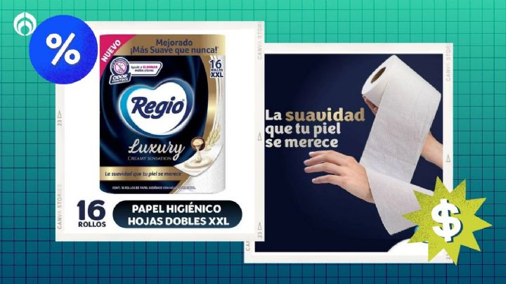 Walmart remata el paquete de 16 rollos del papel de baño Regio de lujo con hojas más grandes y sedosas